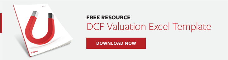 DCF Valuation Excel Template - Banner CTA