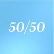 50/50