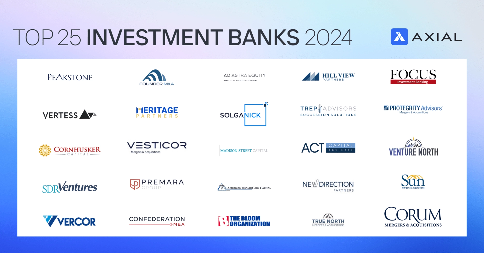 Top 25 Investment Banks 2024