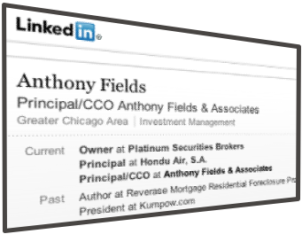 Anthony Fields SEC Linkedin