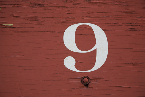The number 9