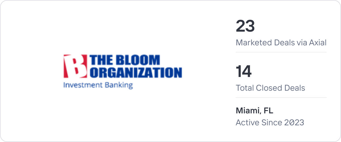 The Bloom Organization Investment Banking