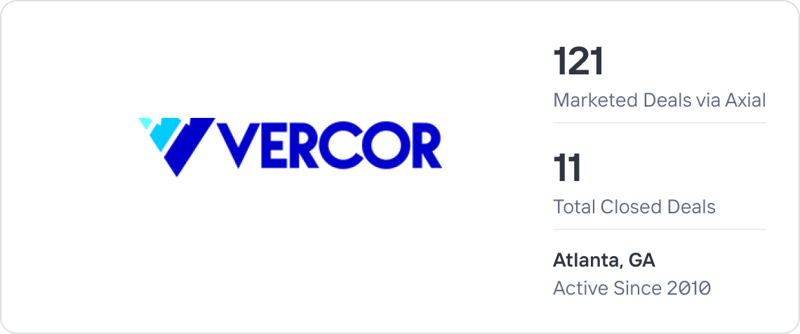 Vercor Mergers & Acquisitions