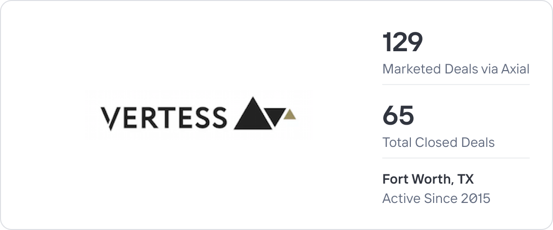 Vertess Healthcare Mergers & Acquisitions