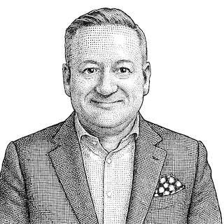 Hedcut of Aaron Solganick